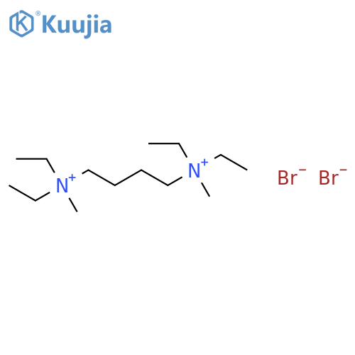 1,4-Butanediaminium,N1,N1,N4,N4-tetraethyl-N1,N4-dimethyl-, bromide (1:2) structure