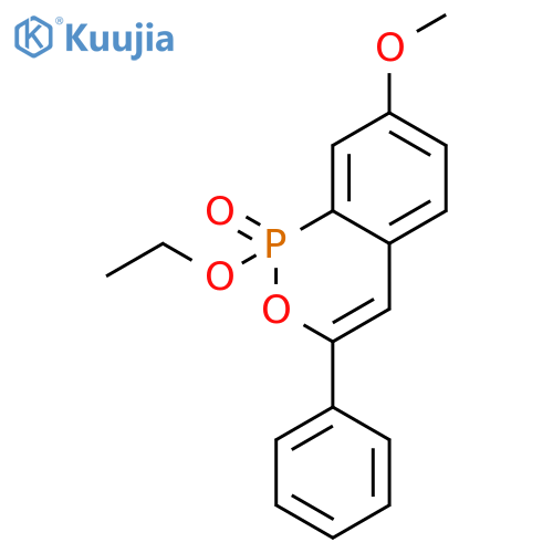 1H-2,1-Benzoxaphosphorin, 1-ethoxy-7-methoxy-3-phenyl-, 1-oxide structure