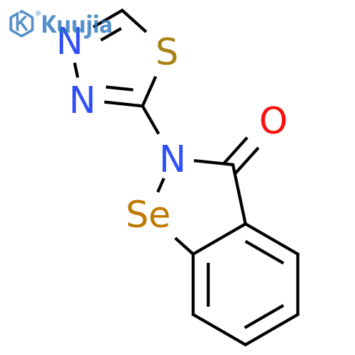 1,2-BENZISOSELENAZOL-3(2H)-ONE, 2-(1,3,4-THIADIAZOL-2-YL)- structure