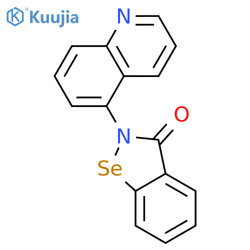 1,2-Benzisoselenazol-3(2H)-one, 2-(5-quinolinyl)- structure