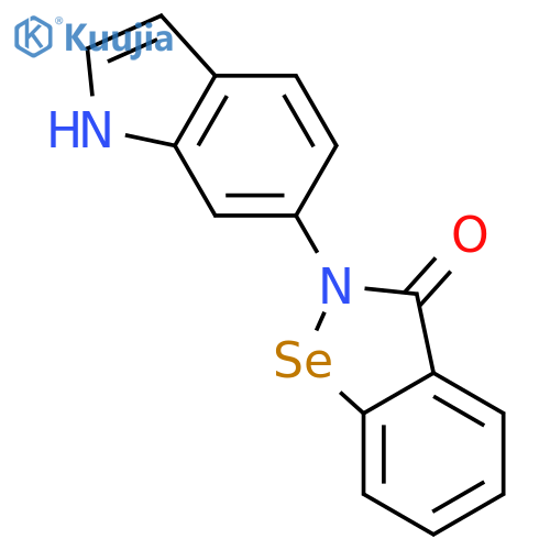 1,2-Benzisoselenazol-3(2H)-one, 2-(1H-indol-6-yl)- structure