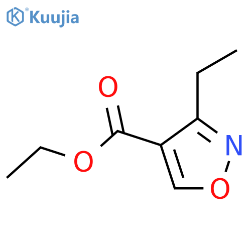 4-Isoxazolecarboxylicacid, 3-ethyl-, ethyl ester structure