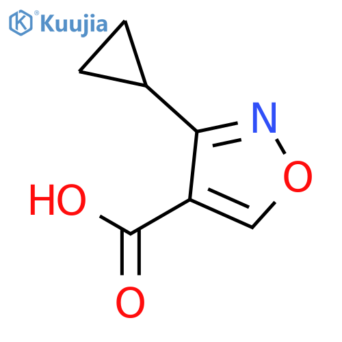 3-cyclopropyl-1,2-oxazole-4-carboxylic acid structure