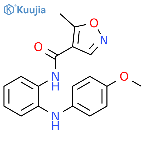 4-Isoxazolecarboxamide,N-[2-[(4-methoxyphenyl)amino]phenyl]-5-methyl- structure