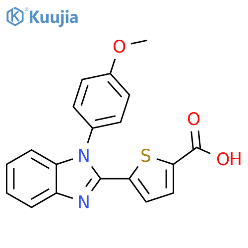2-Thiophenecarboxylic acid,5-[1-(4-methoxyphenyl)-1H-benzimidazol-2-yl]- structure