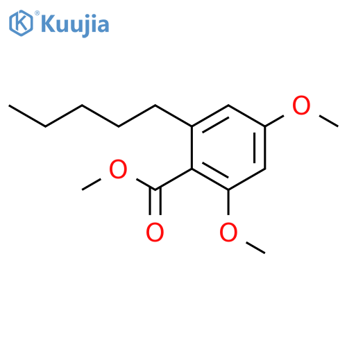 Benzoic acid, 2,4-dimethoxy-6-pentyl-, methyl ester structure