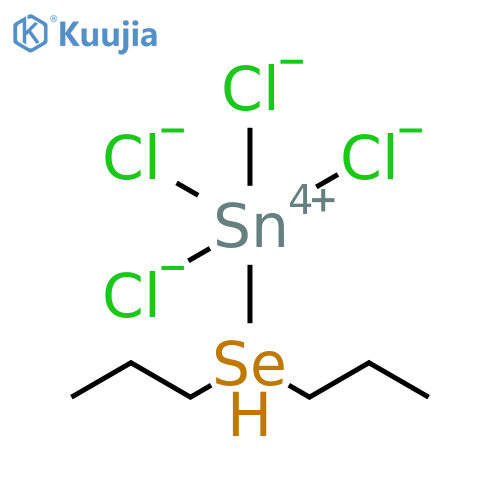 Tin, tetrachloro[1,1'-selenobis[propane]]- structure