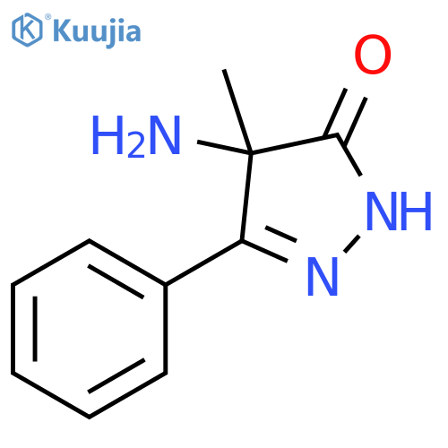 3H-Pyrazol-3-one, 4-amino-2,4-dihydro-4-methyl-5-phenyl- structure