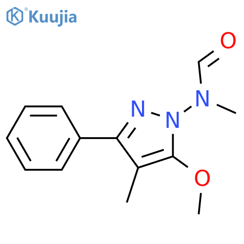 Formamide,N-(5-methoxy-4-methyl-3-phenyl-1H-pyrazol-1-yl)-N-methyl- structure