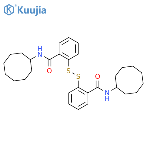 Benzamide, 2,2'-dithiobis[N-cyclooctyl- structure