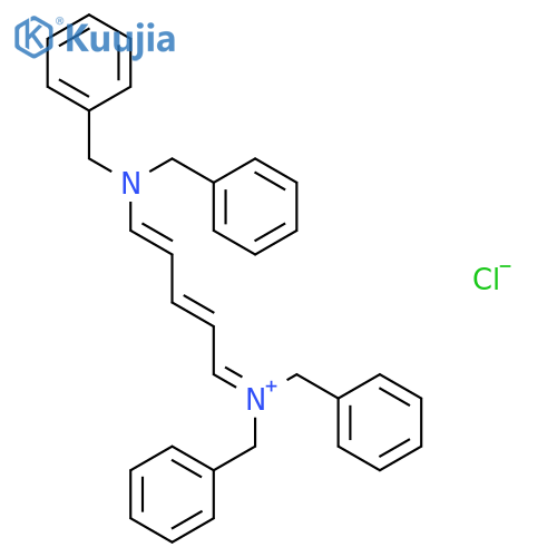 Benzenemethanaminium,N-[5-[bis(phenylmethyl)amino]-2,4-pentadien-1-ylidene]-N-(phenylmethyl)-,chloride, hydrate (2:2:3) structure