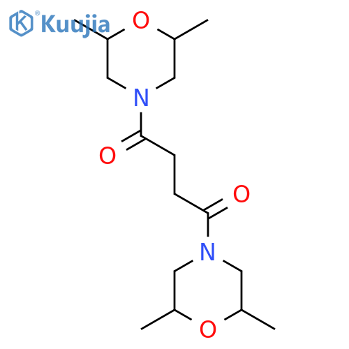Morpholine, 4,4'-(1,4-dioxo-1,4-butanediyl)bis[2,6-dimethyl- structure