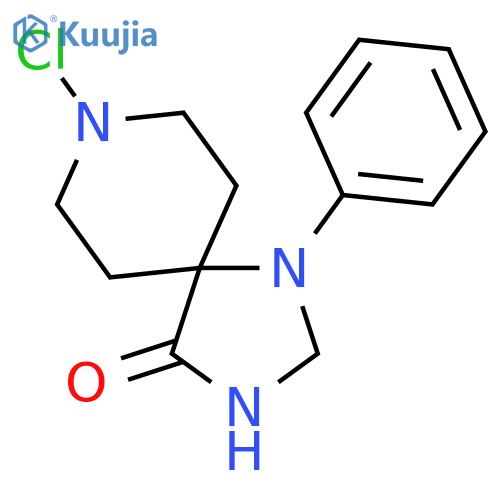 1,3,8-Triazaspiro[4.5]decan-4-one, 8-chloro-1-phenyl- structure