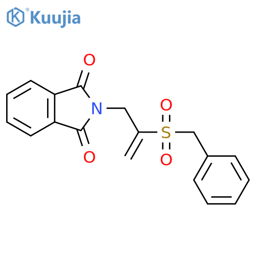 1H-Isoindole-1,3(2H)-dione, 2-[2-[(phenylmethyl)sulfonyl]-2-propenyl]- structure