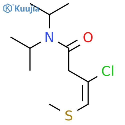 3-Butenamide, 3-chloro-N,N-bis(1-methylethyl)-4-(methylthio)- structure