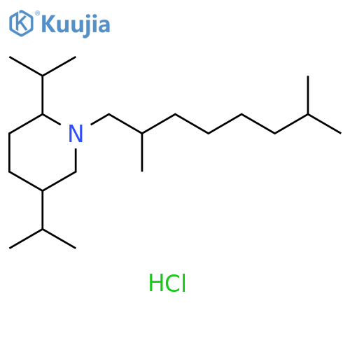 Piperidine, 1-(2,7-dimethyloctyl)-2,5-bis(1-methylethyl)-, hydrochloride structure
