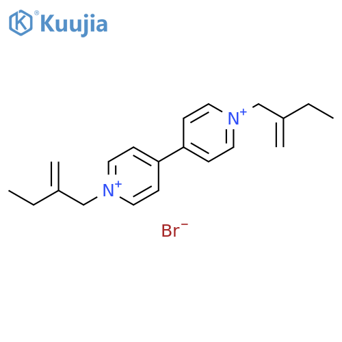 4,4'-Bipyridinium, 1,1'-bis(2-methylenebutyl)-, dibromide structure