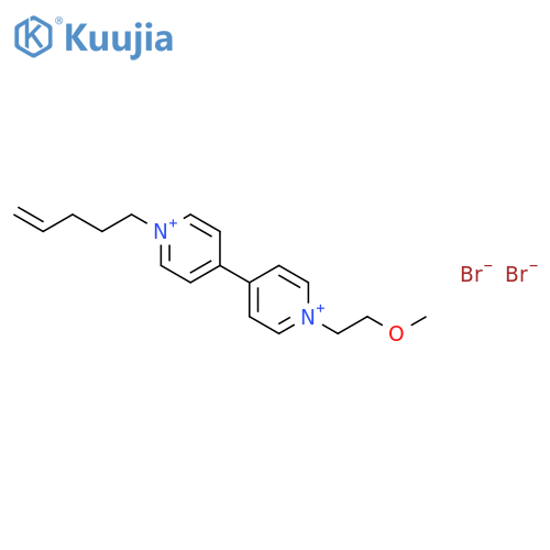 4,4'-Bipyridinium, 1-(2-methoxyethyl)-1'-(4-pentenyl)-, dibromide structure