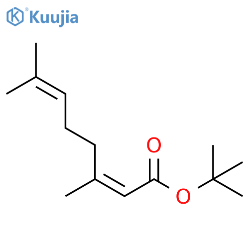 2,6-Octadienoic acid, 3,7-dimethyl-, 1,1-dimethylethyl ester, (Z)- structure
