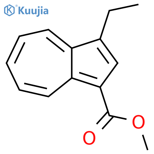 1-Azulenecarboxylic acid, 3-ethyl-, methyl ester structure