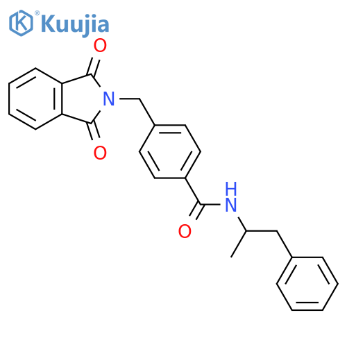 Benzamide,4-[(1,3-dihydro-1,3-dioxo-2H-isoindol-2-yl)methyl]-N-(1-methyl-2-phenylethyl)- structure