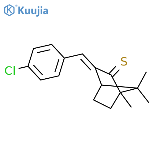 Bicyclo[2.2.1]heptane-2-thione,3-[(4-chlorophenyl)methylene]-1,7,7-trimethyl- structure