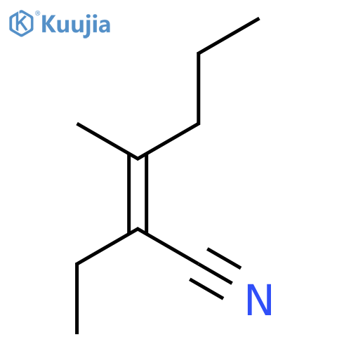 2-Hexenenitrile,2-ethyl-3-methyl- structure