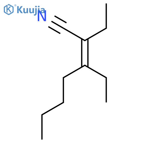 2-Heptenenitrile, 2,3-diethyl- structure