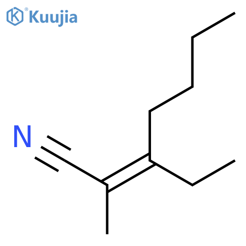 2-Heptenenitrile, 3-ethyl-2-methyl- structure