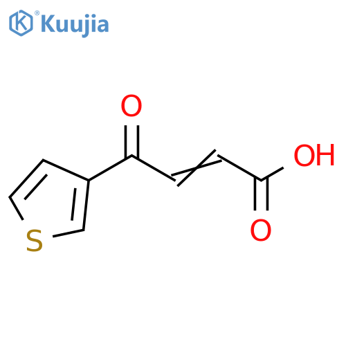 2-Butenoic acid, 4-oxo-4-(3-thienyl)- structure