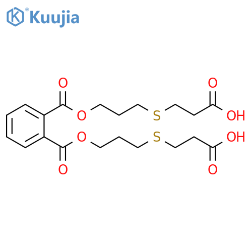 1,2-Benzenedicarboxylic acid, bis[3-[(2-carboxyethyl)thio]propyl] ester structure