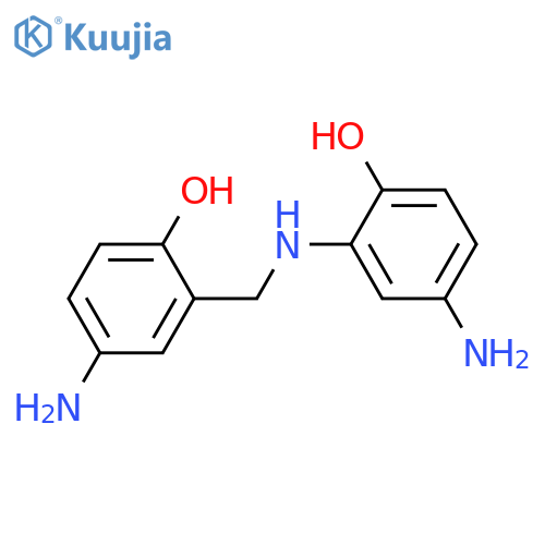 Phenol, 4-amino-2-[[(5-amino-2-hydroxyphenyl)amino]methyl]- structure