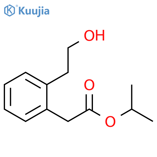 Benzeneacetic acid, 2-(2-hydroxyethyl)-, 1-methylethyl ester structure