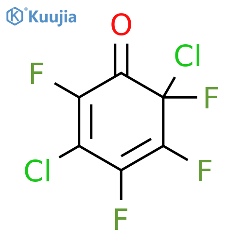 2,4-Cyclohexadien-1-one, 3,6-dichloro-2,4,5,6-tetrafluoro- structure