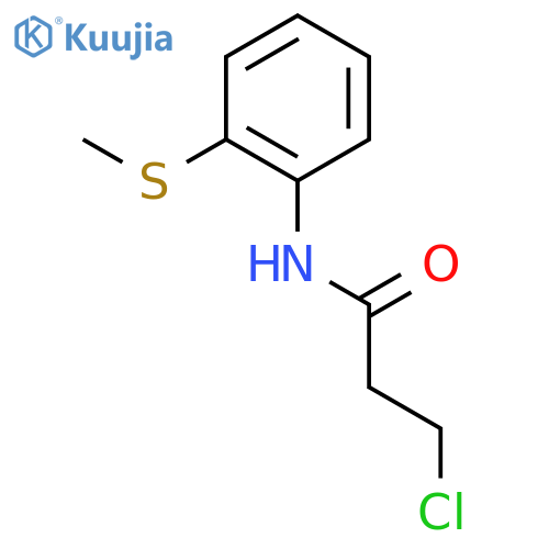 3-Chloro-N-2-(methylthio)phenylpropanamide structure