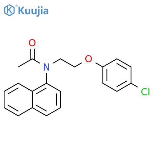 Acetamide, N-[2-(4-chlorophenoxy)ethyl]-N-1-naphthalenyl- structure