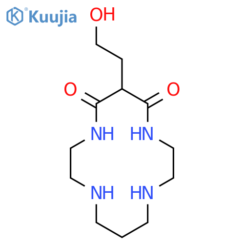 1,4,8,11-Tetraazacyclotetradecane-5,7-dione, 6-(2-hydroxyethyl)- structure