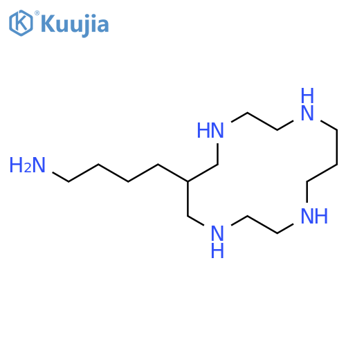 1,4,8,11-TETRAAZACYCLOTETRADECANE-6-BUTANAMINE structure