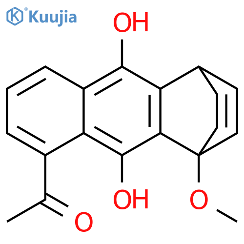 Ethanone,1-(1,4-dihydro-9,10-dihydroxy-4-methoxy-1,4-ethanoanthracen-5-yl)- structure