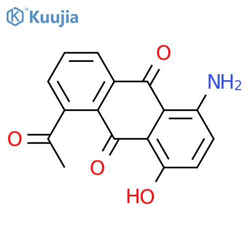 9,10-Anthracenedione, 5-acetyl-1-amino-4-hydroxy- structure