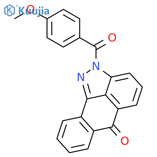 Anthra[1,9-cd]pyrazol-6(2H)-one, 2-(4-methoxybenzoyl)- structure