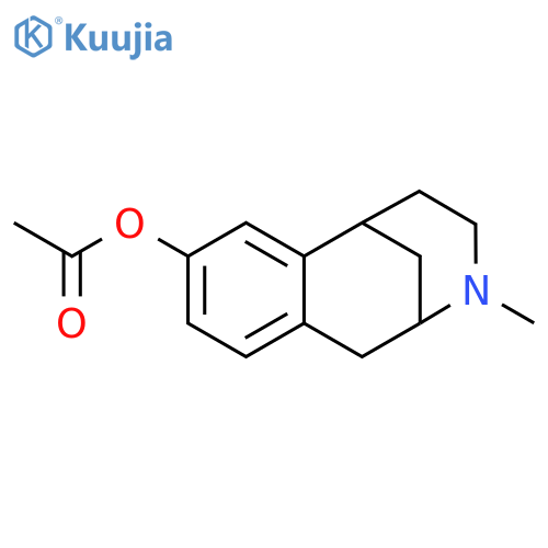 2,6-Methano-3-benzazocin-8-ol, 1,2,3,4,5,6-hexahydro-3-methyl-,acetate (ester) structure