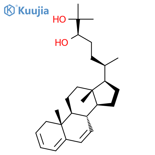 Cholesta-2,4,6-triene-24,25-diol, (24R)- structure