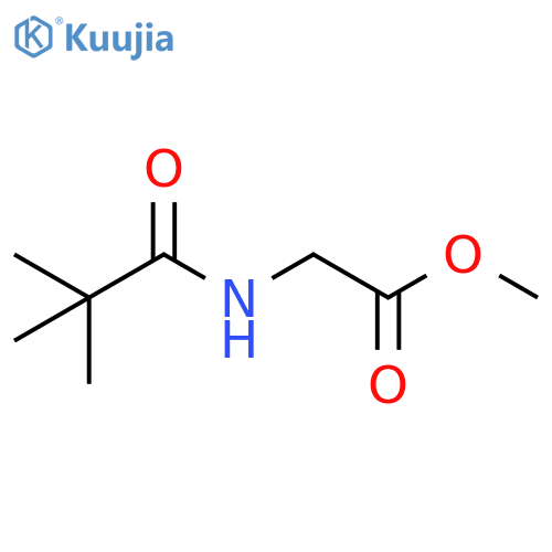 Glycine, N-(2,2-dimethyl-1-oxopropyl)-, methyl ester structure