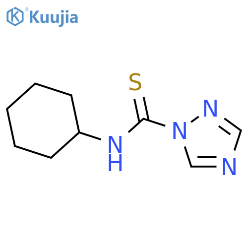1H-1,2,4-TRIAZOLE-1-CARBOTHIOAMIDE, N-CYCLOHEXYL- structure