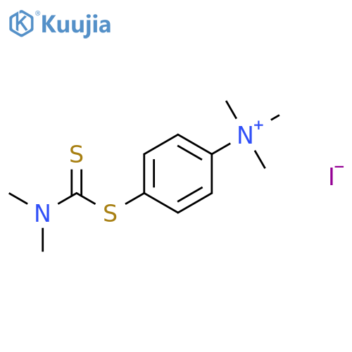 4-[(dimethylcarbamothioyl)sulfanyl]-N,N,N-trimethylanilinium iodide structure