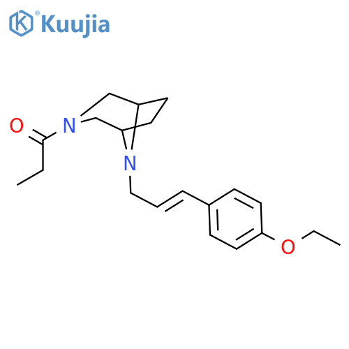1-Propanone,1-[8-[3-(4-ethoxyphenyl)-2-propen-1-yl]-3,8-diazabicyclo[3.2.1]oct-3-yl]- structure