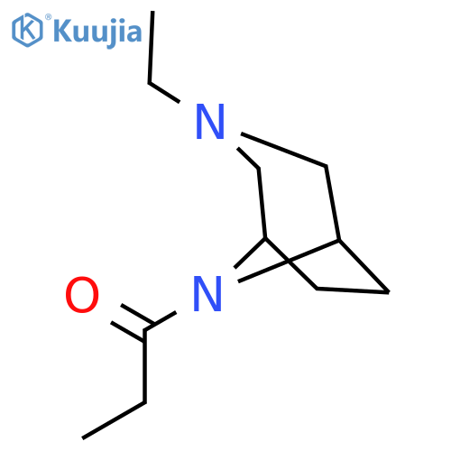 1-Propanone,1-(3-ethyl-3,8-diazabicyclo[3.2.1]oct-8-yl)- structure