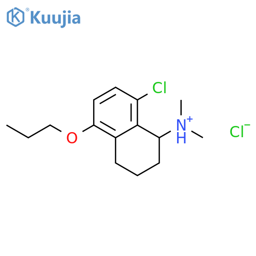 8-chloro-N,N-dimethyl-5-propoxy-1,2,3,4-tetrahydronaphthalen-1-aminium chloride structure