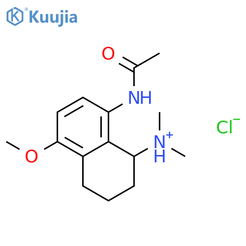 8-(acetylamino)-5-methoxy-N,N-dimethyl-1,2,3,4-tetrahydronaphthalen-1-aminium chloride structure